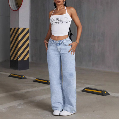 women's jeans stylish denim pants streetwear