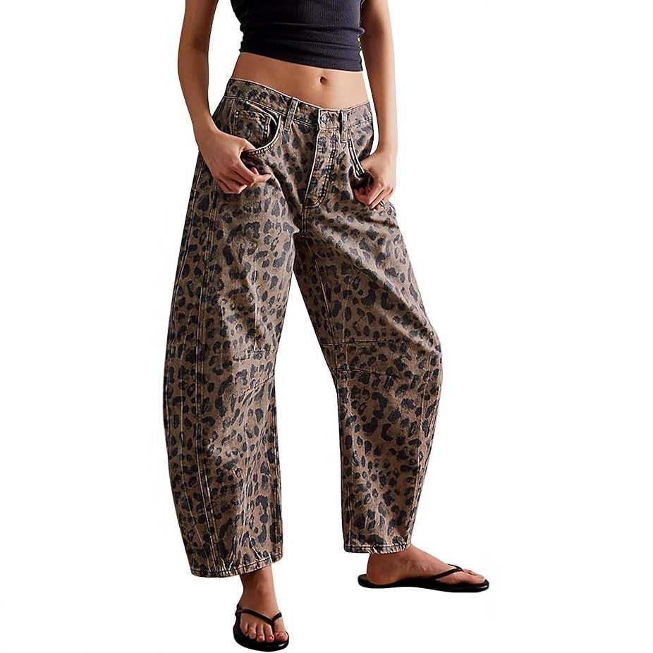 y2k baggy jeans women trendy casual lady denim pants女牛仔裤