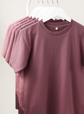 Heavy Cotton Weight Loose Men T-shirt Short Sleeve High