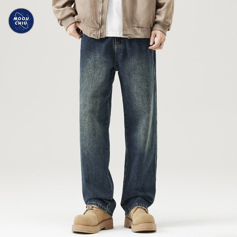 y2k jeans stylish denims pants streetwear trousers沐丘男装∣