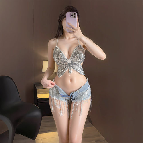 Fashion women jeans sexy low rise denim shorts pants新超低腰