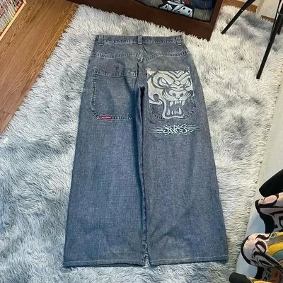 y2k baggy jeans women trendy casual lady denim pants女牛仔裤
