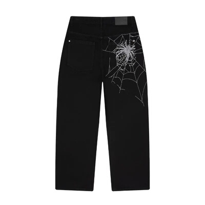 y2k jeans stylish denim pants streetwear trousers潮