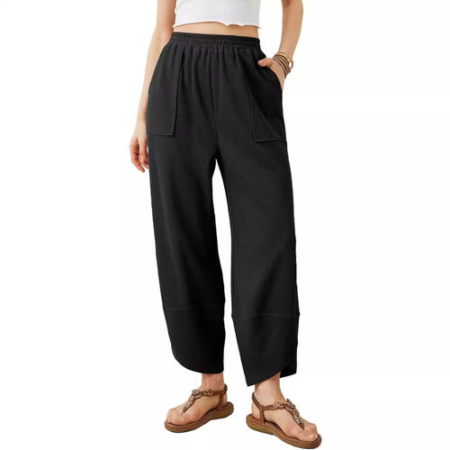 New Women Clothing Summer Cropped Pants Trendy Streamy Pants