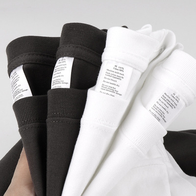 cotton tshirt long sleeve pullover tops美式250g重磅纯棉