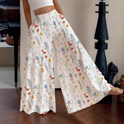 2026碎花裤女宽松薄款Summer Floral Pants Women baggy trousers