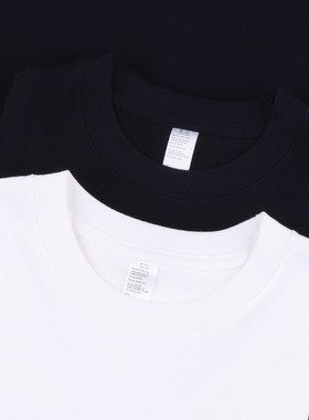 Cotton TShirt Long Sleeve Pullover Tops日系270g重磅深蓝