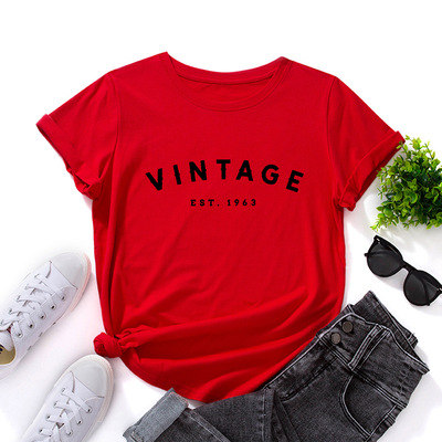 women tshirts cute print ladies t-shirt tee tops 创意字母