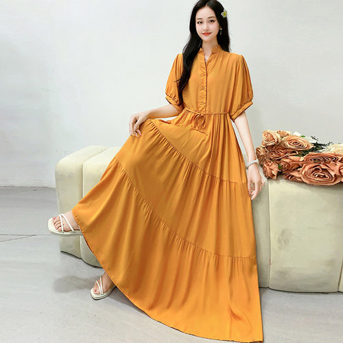ladies long dress women maxi vestidos boho beach ethnic 胖mm