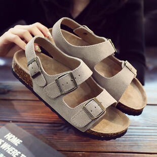 Outdoor Cork Slippers For Women Man Flats Sandals Slides