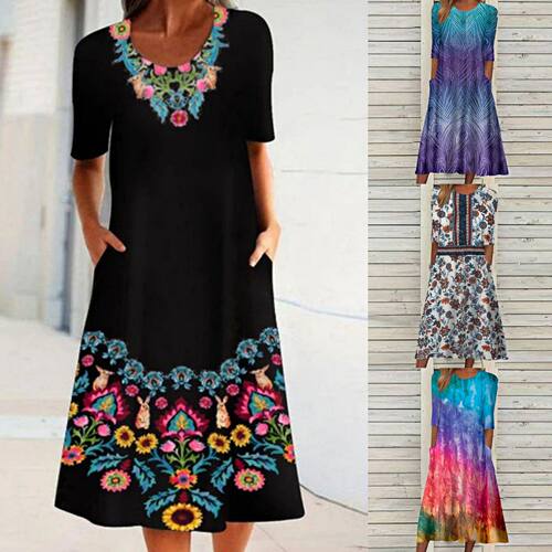 summer dress women casual elegant lady vestidos欧美新款 潮流