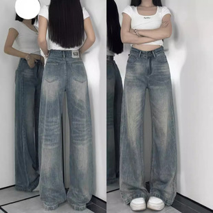 jeans for rise y2k casual low baggy trendy 女牛仔裤 women