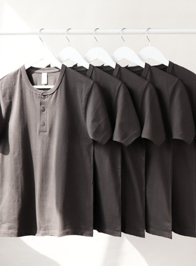High Quality Men Plain Tshirt Women Basic T-shirt250g重磅