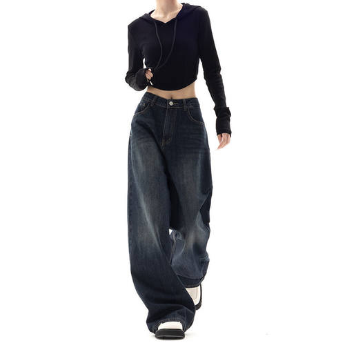 y2k baggy jeans women trendy casual Lady Denim pants女牛仔裤