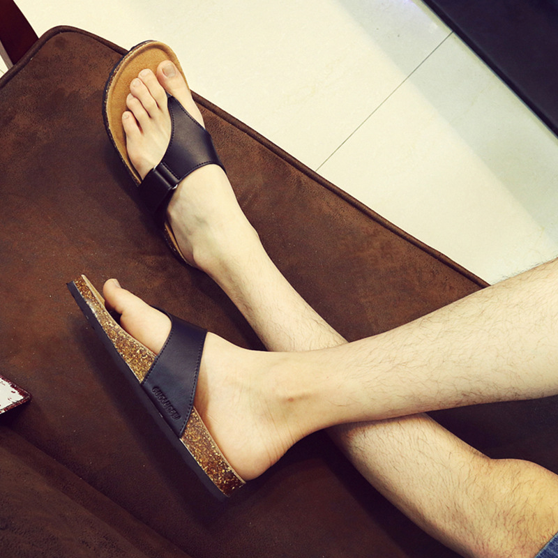 outdoor cork slippers for women man flats sandals slides