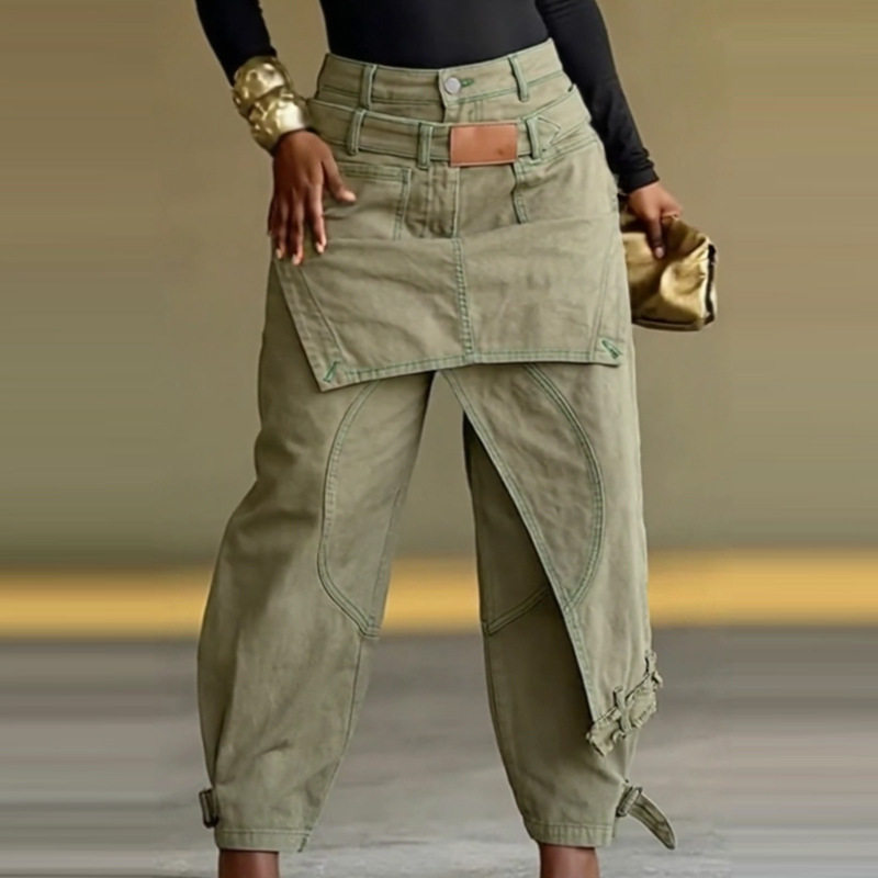 american style denim pants jeans trousers2026欧美新款时尚