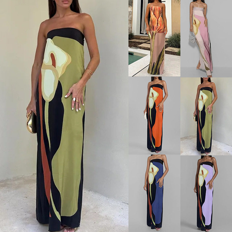summer dress women elegant ladies vestidos2026 欧美新款 时尚图片