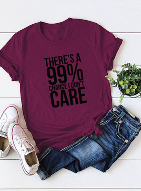 纯棉短袖t恤女Women Summer  tshirts ladies t shirt Optimistic