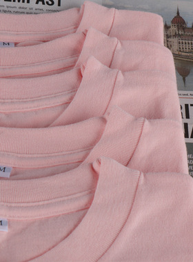 women basic t-shirt heavy t shirt men230g脏粉色藕粉色暗粉