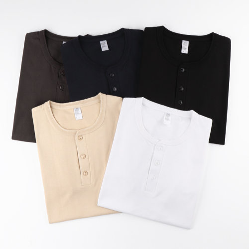 Heavy Cotton Weight Loose Men T-shirt Short Sleeve High