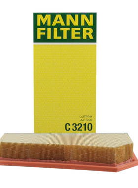 曼牌空气滤芯C3210适用奔驰E级C级SLK 空气滤清器 BBA