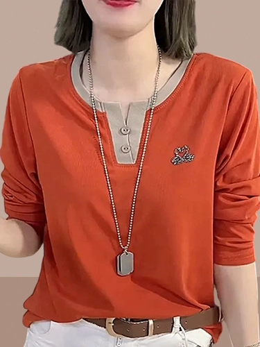 Свободная базовая рубашка с восстановлением алмаза с восстановлением