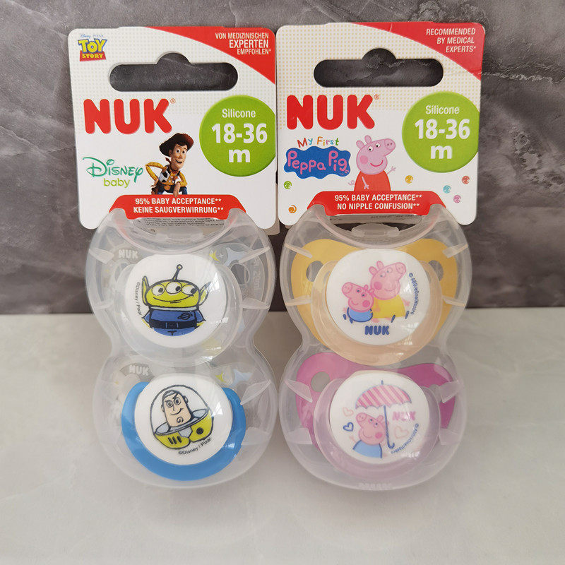 德国NUK新生婴儿安抚奶嘴母乳宝宝戒奶安睡型0-6-18-36个月防龅牙