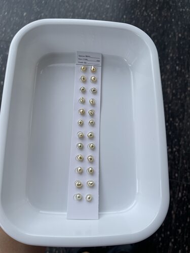 野生无核keshi金珠耳钉配对 6～7mm左右 自然光拍摄
