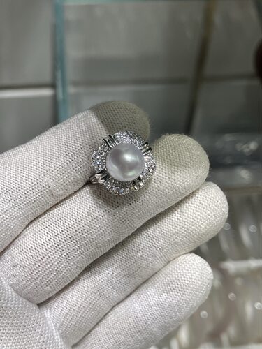 极光10.78mm澳白戒指 精工s925镶嵌