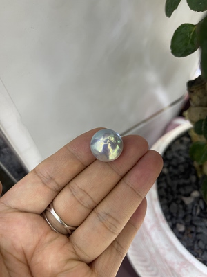 绝美！！ 19.03mm星空蓝马贝，晕彩丰富 真综所产地证书