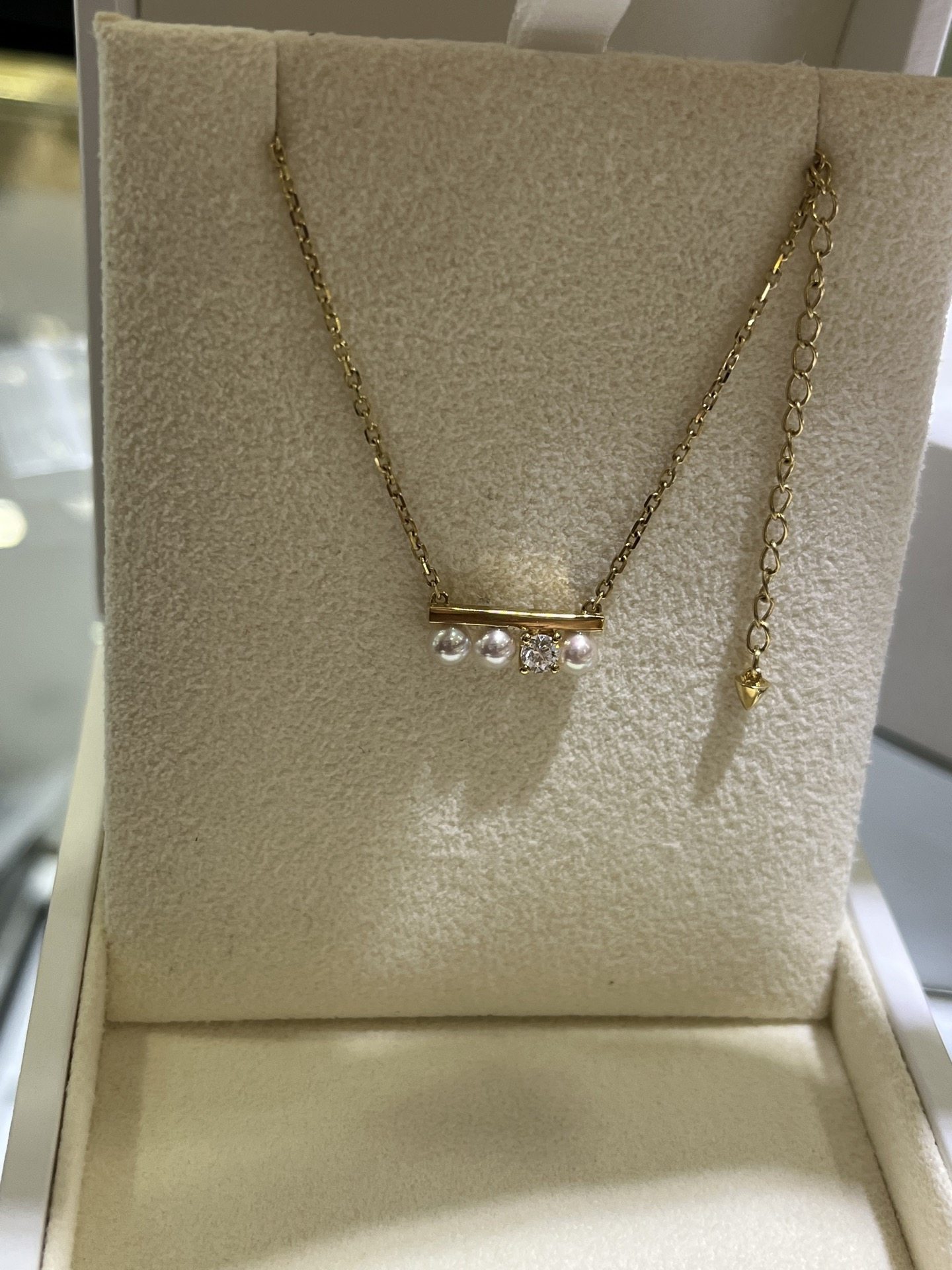 超重工18k天然钻石镶嵌 无暇3.5～4mm海水akoya平衡木套链,珠宝/钻石/翡翠,颈饰,淘宝优惠券,粉丝福利购,淘宝优惠卷