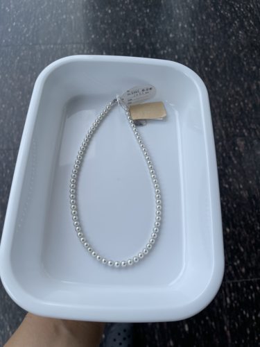 真科研BlueRose蓝玫瑰项链 正圆5.5～6mm