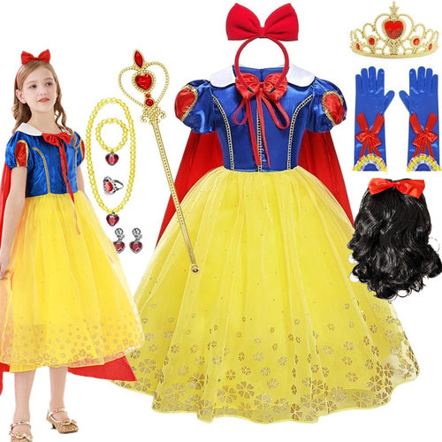 迪士尼白雪公主裙演出礼服装cos