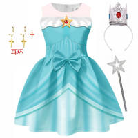 Rosalina Princess Dress for Girls, Super Mario, Peach and Daisy cosplay dress thumbnail 6