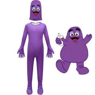 万圣节儿童cosplay服装麦当新劳奶昔大哥男童扮演出服游戏周边cos