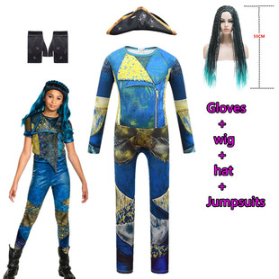 Descendants后裔3Mal&Uma海盗造型服星光继承者儿童万圣节cos衣服