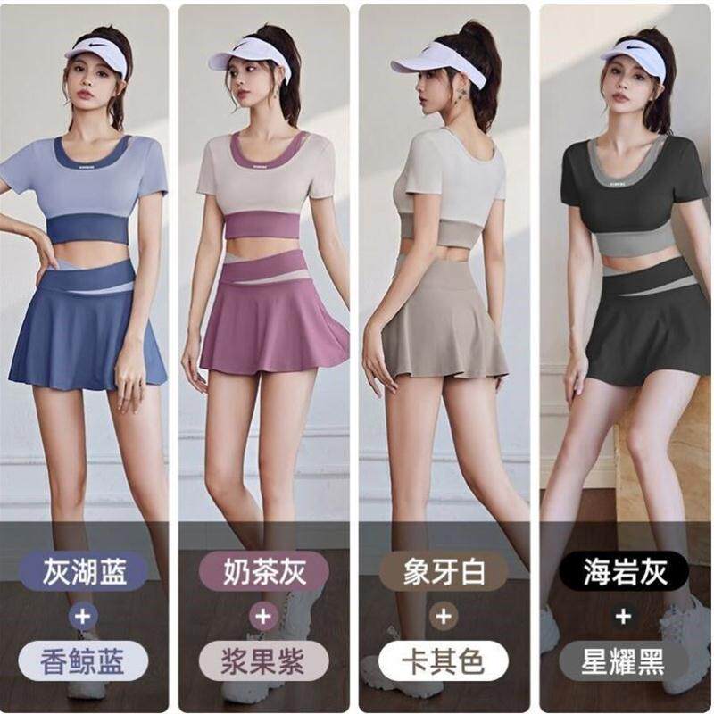 巨好看羽毛球服女装套装速干衣高颜值运动服短裙洋装球衣半身裙