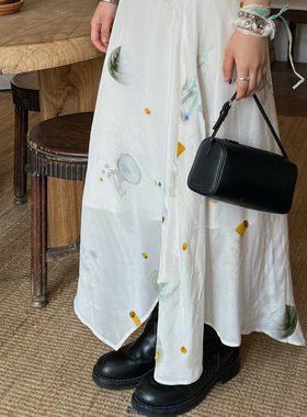 popoup25SS “海洋聚会”春夏海洋生物印花不规则半身裙