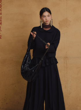 popoup25FW “灯笼”日系压褶抽绳宽松气球长裤