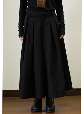 popoup24FW“霍格沃兹”圣诞氛围对格松紧腰围裙裤两色