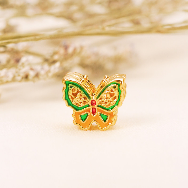 金色小蝴蝶金属饰品配件手工编织手链项链吊坠配饰手串diy材料