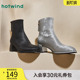 休闲靴短筒增高显瘦百搭时装 女士时尚 靴靴子女 新款 热风春季