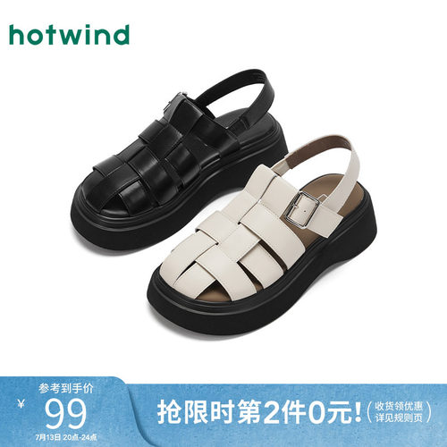 热风2025年夏季新款女士时尚凉鞋