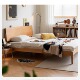 樱桃木实木床1.5米全实木1.8米双人床原木小户型日式 北欧主卧大床