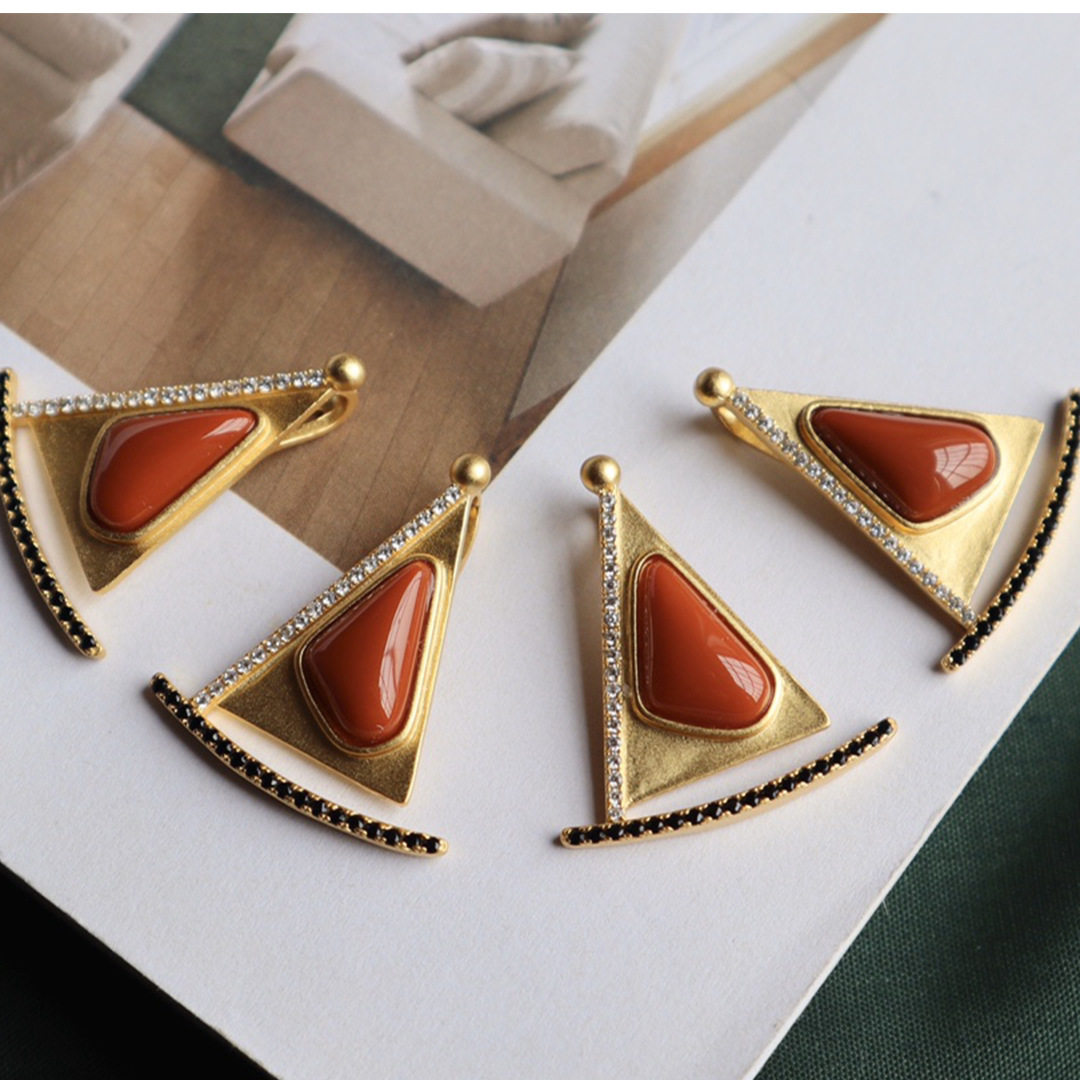 天然南红玛瑙吊坠s925银镶嵌复古小帆船设计款南红一帆风顺毛衣链