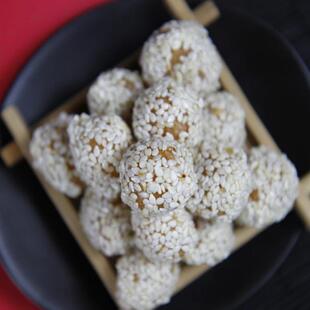 湖南特产长沙糕点沙利文麻圆麻将坨开口笑休闲点心独立小包装