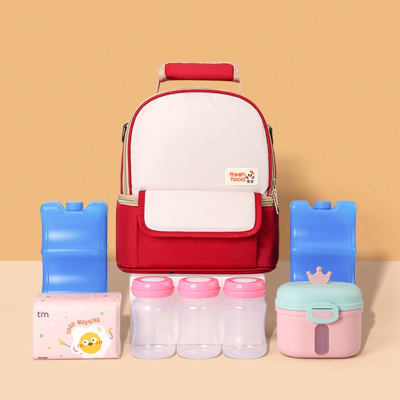 新品时尚妈咪包奶瓶保温袋双层母婴包保鲜储奶冰包大容量防泼水