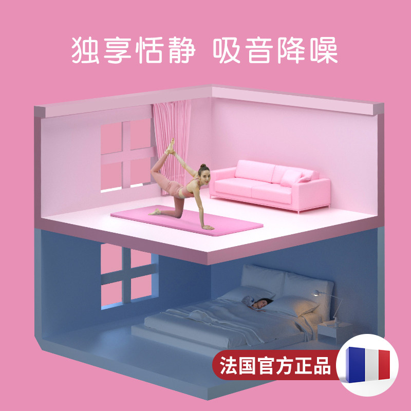 瑜伽垫子地垫女生家用防震加宽午睡健身防滑初学者舞蹈静音垫