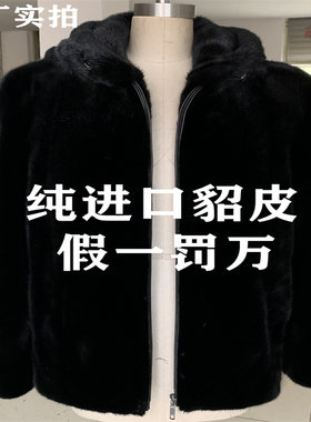 进口貂皮宝嘉美 男装丹麦短二定做