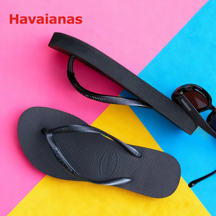 Havaianas哈唯纳3CM增高拖鞋 女外穿松糕底夹脚哈瓦那厚底人字拖